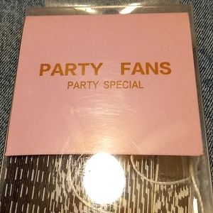 Black and White Party Fans
